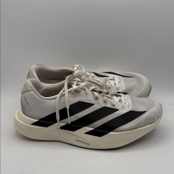 Adidas ADIZERO EVO SL women’s 7.5 White and Black Athletic Shoes s5